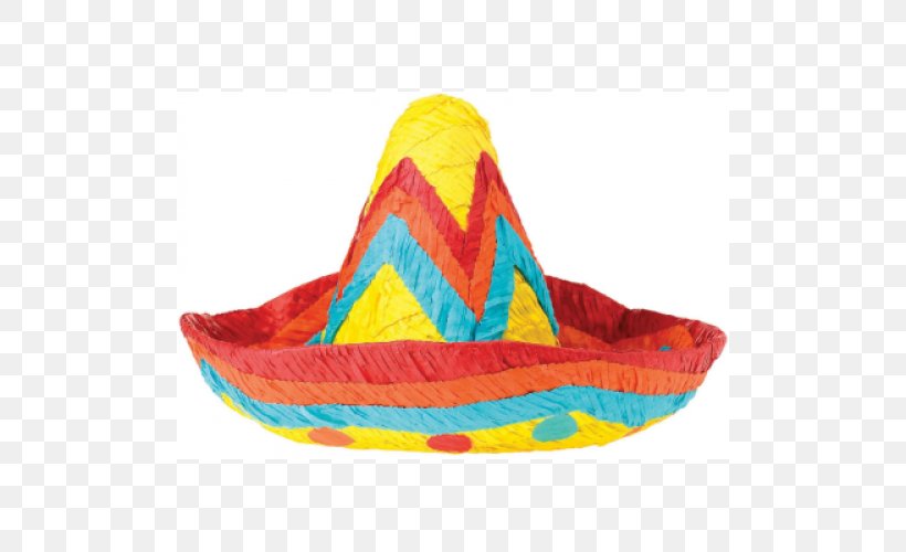 Sombrero Piñata Party Hat Toy, PNG, 500x500px, Sombrero, Balloon, Blindfold, Game, Hat Download Free