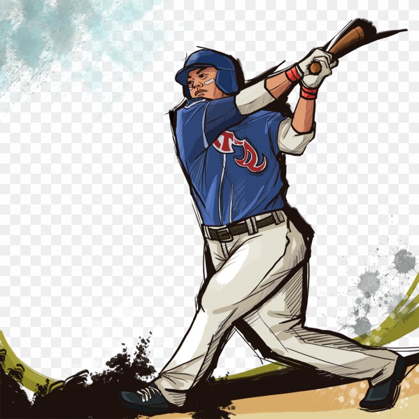 Baseball Park Sport Illustration, PNG, 1000x1000px, Baseball, Athlete, Ball Game, Baseball Bat, Baseball Equipment Download Free