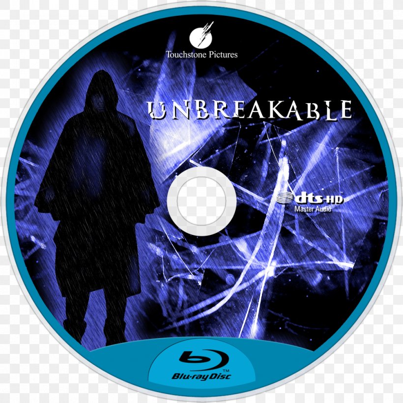 Blu-ray Disc Film Poster Unbreakable DVD, PNG, 1000x1000px, Bluray Disc, Bruce Willis, Compact Disc, Dvd, Electric Blue Download Free