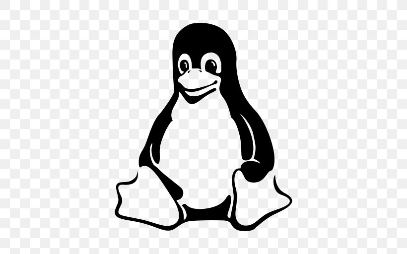 Linux Tux Logo, PNG, 512x512px, Linux, Artwork, Beak, Bird, Black And White Download Free