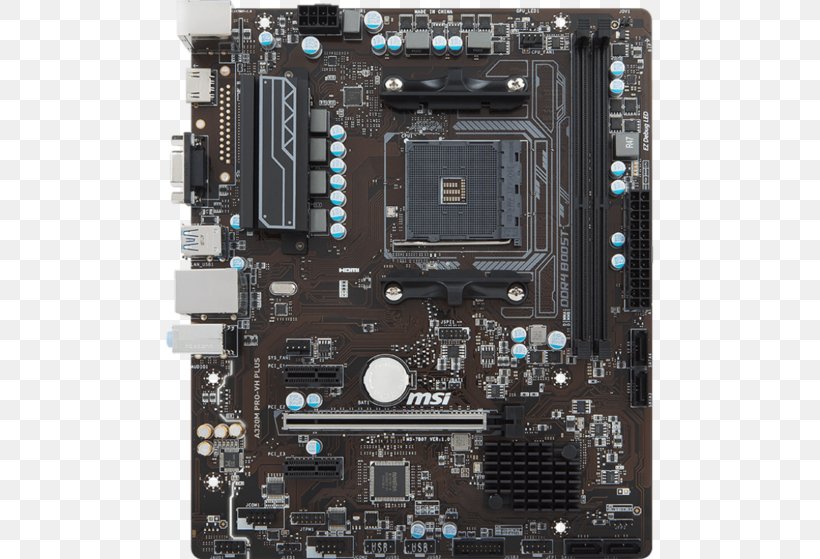 MSI A320M PRO-VH PLUS AMD A320 Socket AM4 Micro ATX Motherboard MicroATX, PNG, 700x559px, Socket Am4, Advanced Micro Devices, Atx, Chipset, Computer Download Free