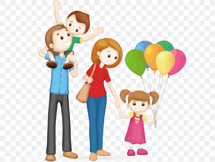 Cartoon Sharing Child Balloon Playing With Kids, PNG, 600x621px, Cartoon, Balloon, Child, Happy, Playing With Kids Download Free