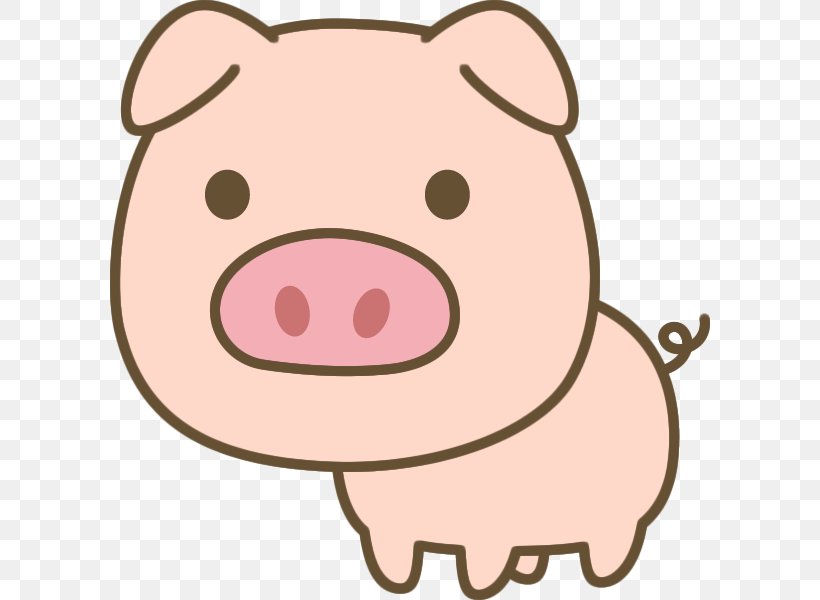 Domestic Pig Illustration Japan Drawing Clip Art, PNG, 600x600px, Domestic Pig, Animal Figure, Artwork, Classical Swine Fever, Drawing Download Free