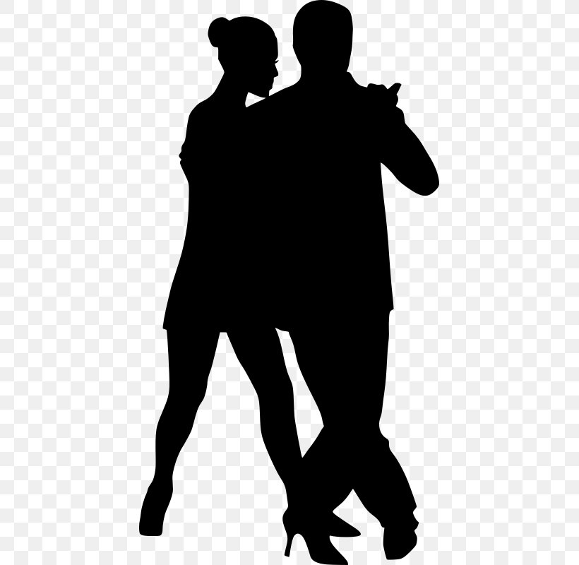 Silhouette Partner Dance Clip Art, PNG, 425x800px, Silhouette, Ballroom Dance, Black, Black And White, Dance Download Free
