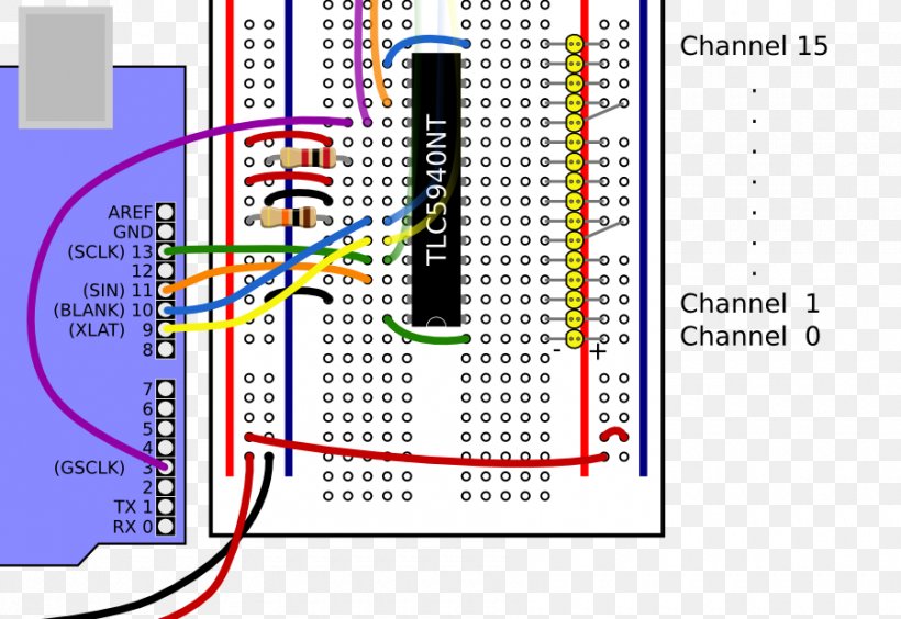 Arduino Pulse-width Modulation Light-emitting Diode Serial Peripheral Interface Bus Integrated Circuits & Chips, PNG, 900x620px, Arduino, Area, Diagram, Electronic Circuit, Electronics Download Free