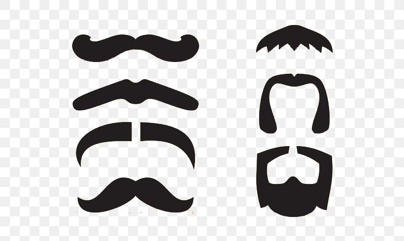 Moustache Beard Clip Art, PNG, 700x490px, Moustache, Beard, Black And White, Eyewear, Flat Design Download Free