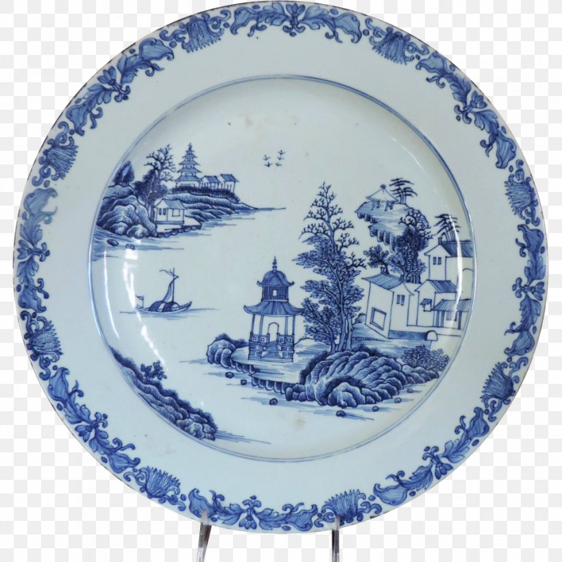 18th Century Blue And White Pottery Porcelain Tableware Plate, PNG, 966x966px, 18th Century, Antique, Blue, Blue And White Porcelain, Blue And White Pottery Download Free