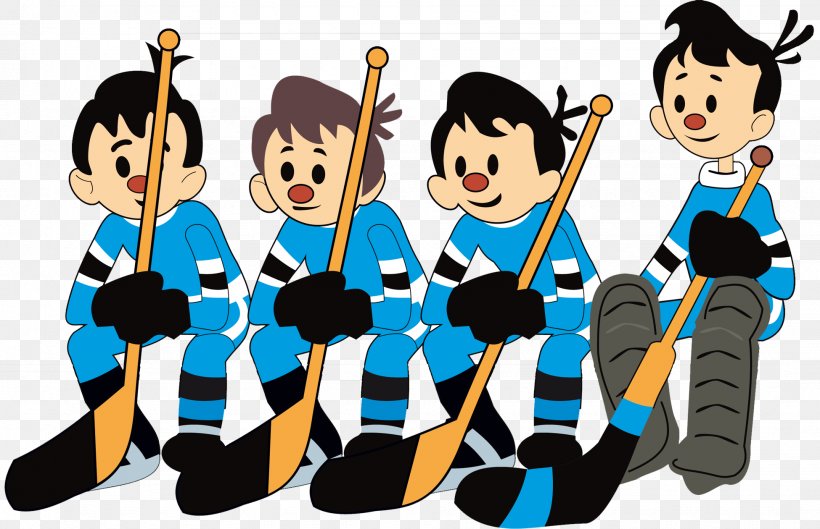 Ice Hockey Team Clip Art, PNG, 1950x1260px, Ice Hockey, Animation, Cartoon, Drawing, Friendship Download Free