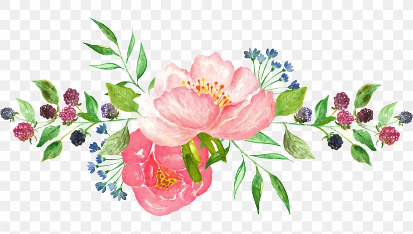 Watercolor Painting Flower, PNG, 1024x581px, Watercolor Painting, Blossom, Branch, Cut Flowers, Floral Design Download Free
