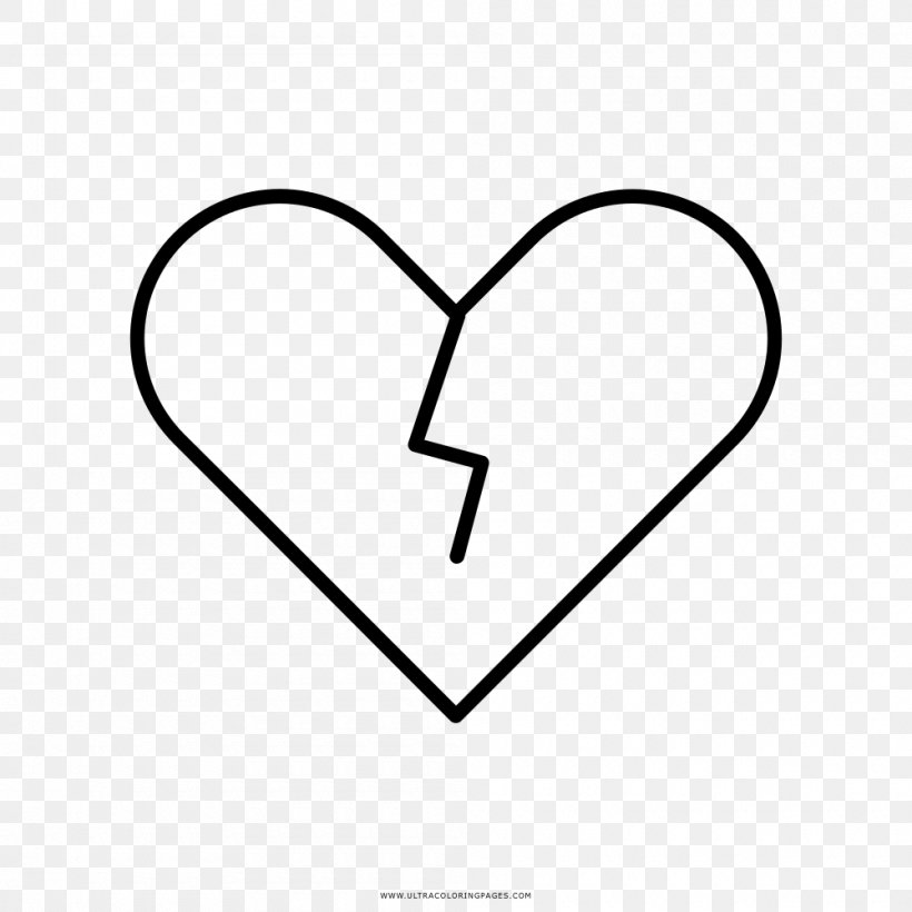 Heart Drawing Coloring Book Black And White, PNG, 1000x1000px, Watercolor, Cartoon, Flower, Frame, Heart Download Free