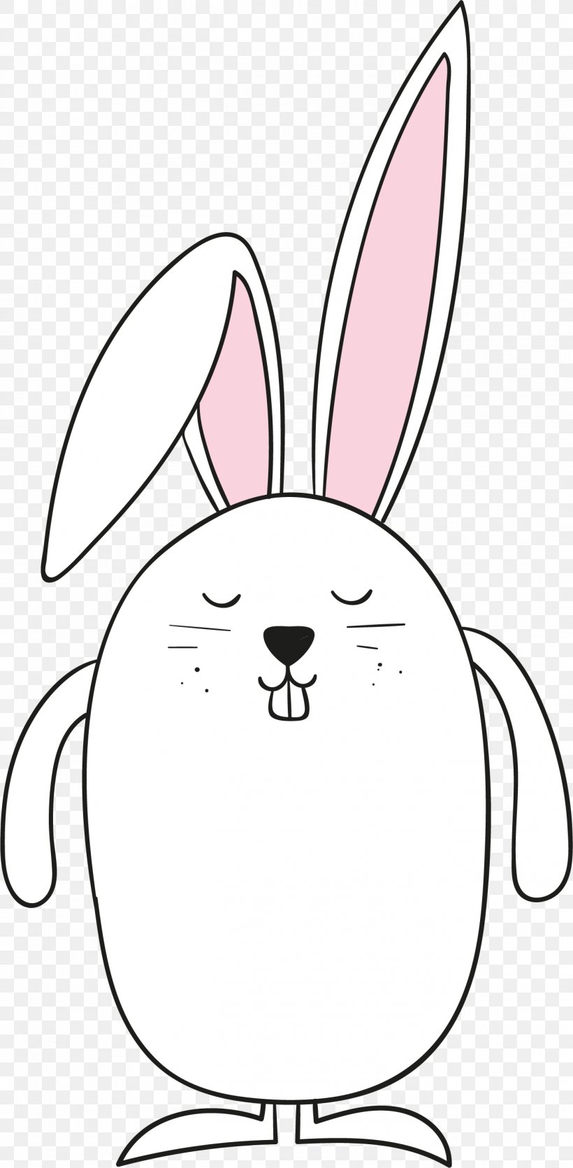 Mid Autumn Moon Rabbit, PNG, 1350x2752px, Easter Bunny, Animal, Area, Artwork, Black And White Download Free