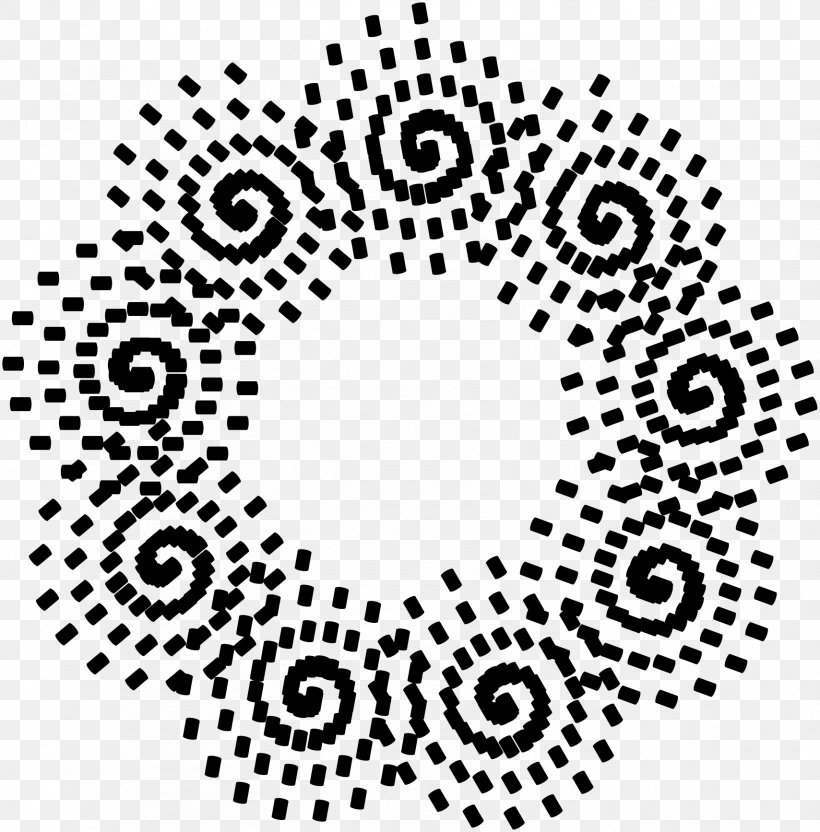 Art Spiral, PNG, 1709x1735px, Art, Area, Black, Black And White, Doily Download Free