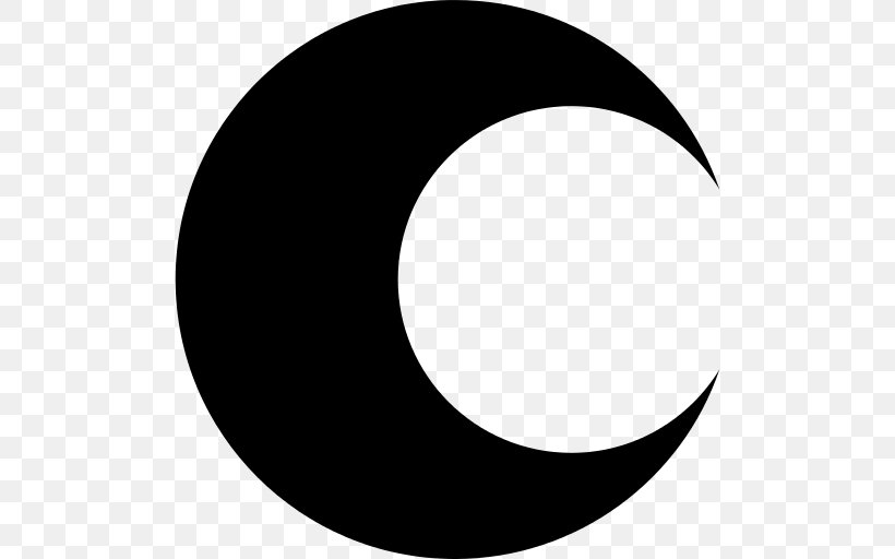 Crescent Symbol Moon Lunar Phase, PNG, 512x512px, Crescent, Blackandwhite, Full Moon, Logo, Lunar Phase Download Free