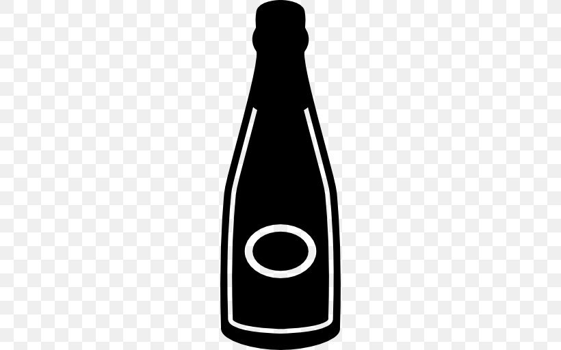 Wine Beer Bottle Drink, PNG, 512x512px, Wine, Alcoholic Drink, Beer, Beer Bottle, Black And White Download Free
