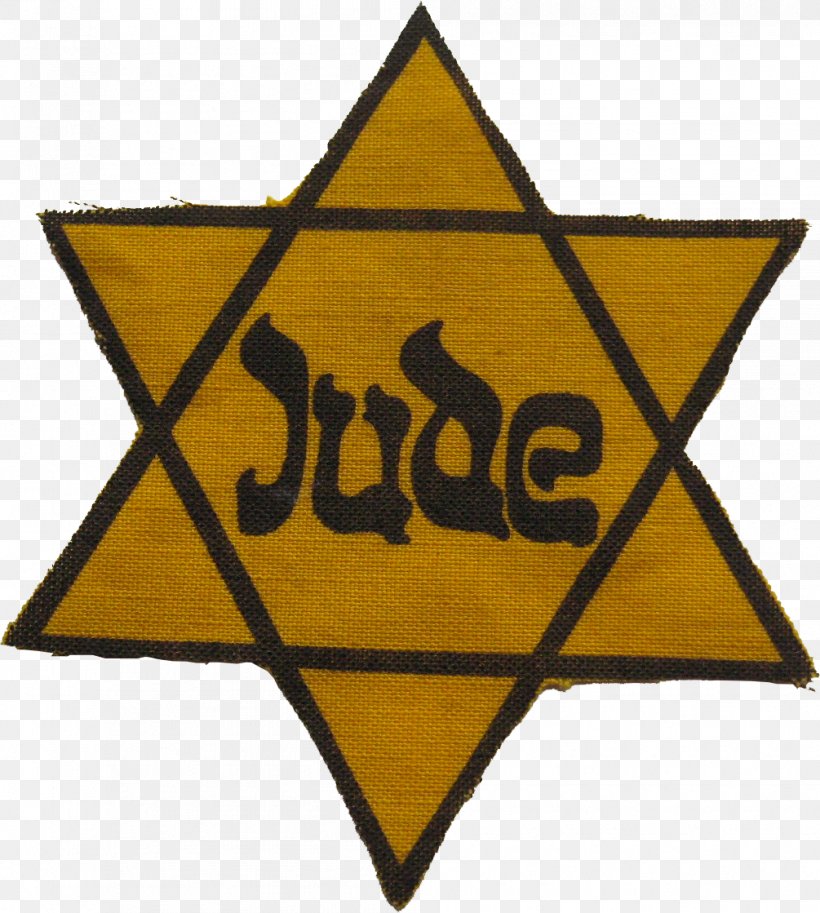 Yellow Badge Star Of David Judaism Jewish People The Holocaust, PNG ...