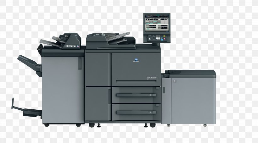 Digital Printing Konica Minolta Printing Press Photocopier, PNG, 4252x2362px, Digital Printing, Black And White, Dots Per Inch, Konica Minolta, Machine Download Free