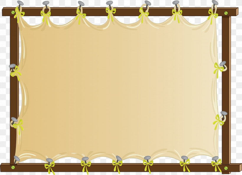 Picture Frame, PNG, 3000x2178px, Curtain, Line, Meter, Picture Frame, Yellow Download Free