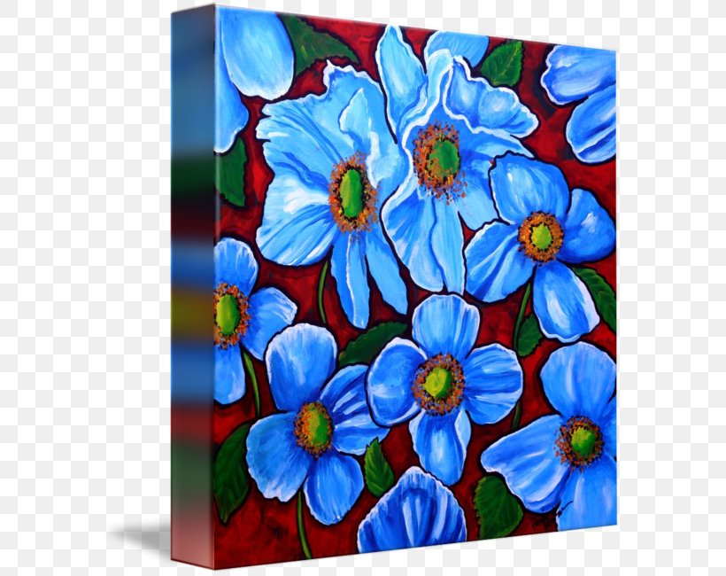 Floral Design Himalayan Blue Poppy Painting Art Imagekind, PNG, 588x650px, Floral Design, Acrylic Paint, Art, Artwork, Blue Download Free