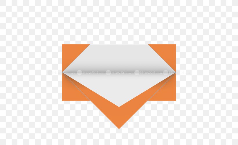Origami Paper Rectangle, PNG, 500x500px, Origami Paper, Brand, Material, Orange, Origami Download Free