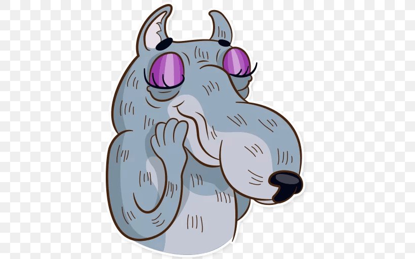 Snout Telegram Sticker Dog Clip Art, PNG, 512x512px, Snout, Application Programming Interface, Canidae, Carnivoran, Cartoon Download Free