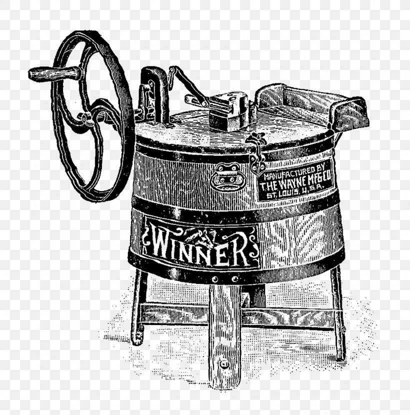 Drawing Clip Art Image Washing Machines Laundry, PNG, 1580x1600px, Drawing, Antique, Bathroom, Black And White, Cookware Accessory Download Free