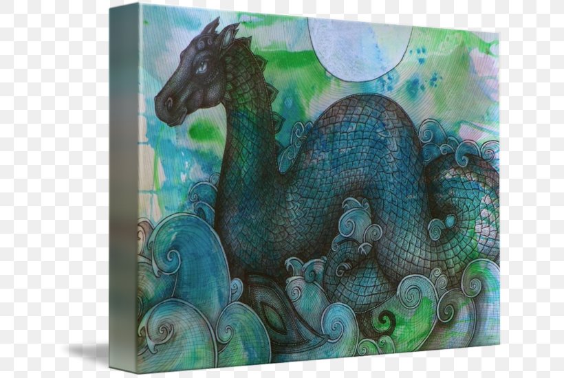 Loch Ness Monster Gallery Wrap Canvas Art, PNG, 650x550px, Loch Ness, Art, Canvas, Gallery Wrap, Legendary Creature Download Free
