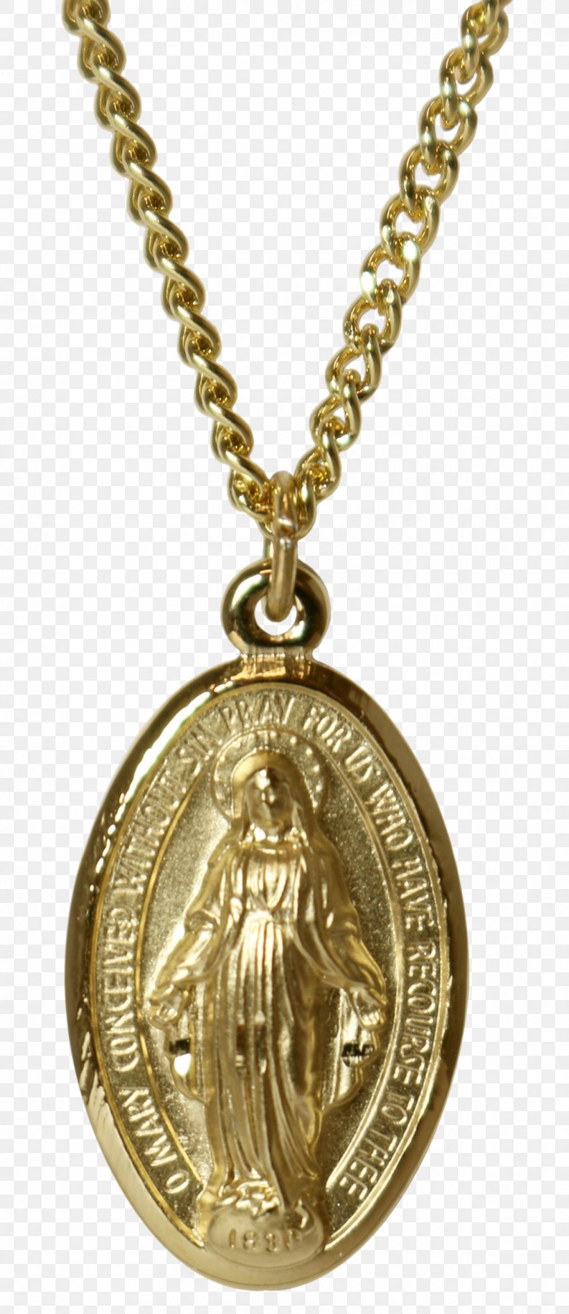 Association-Miraculous Medal Gold Medal Saint Benedict Medal, PNG, 1044x2410px, Medal, Brass, Chain, Charms Pendants, First Communion Download Free