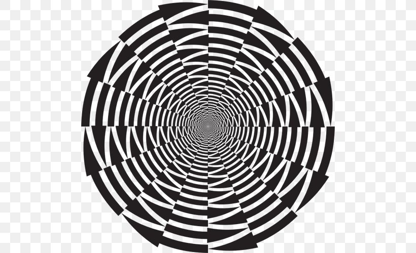 Awesome Optical Illusions Vortex Image, PNG, 500x500px, 2018, Optical Illusion, Area, Awesome Optical Illusions, Black And White Download Free