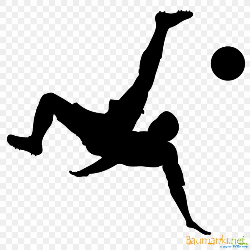 Bicycle Kick Clip Art Silhouette Football, PNG, 900x900px, Bicycle Kick, Bicycle, Black And White, Football, Joint Download Free