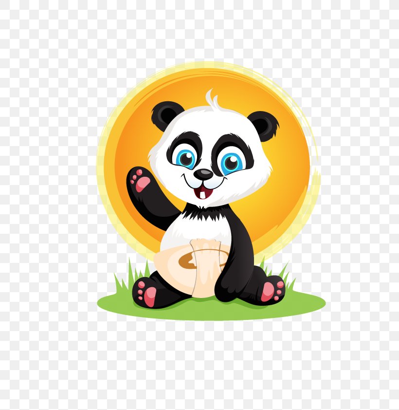 Giant Panda Bear Red Panda Cuteness Drawing, PNG, 595x842px, Giant Panda, Animated Film, Bear, Carnivoran, Cartoon Download Free