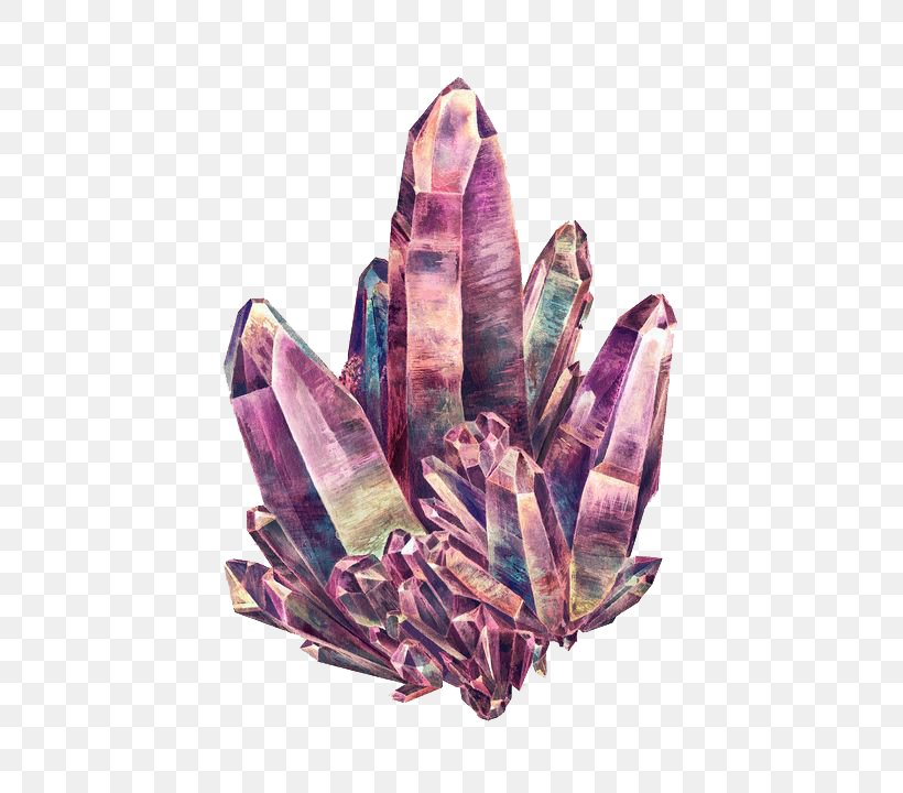 Watercolor Painting Crystal Mineral Rock, PNG, 564x720px, Watercolor Painting, Amethyst, Art, Artist, Color Download Free