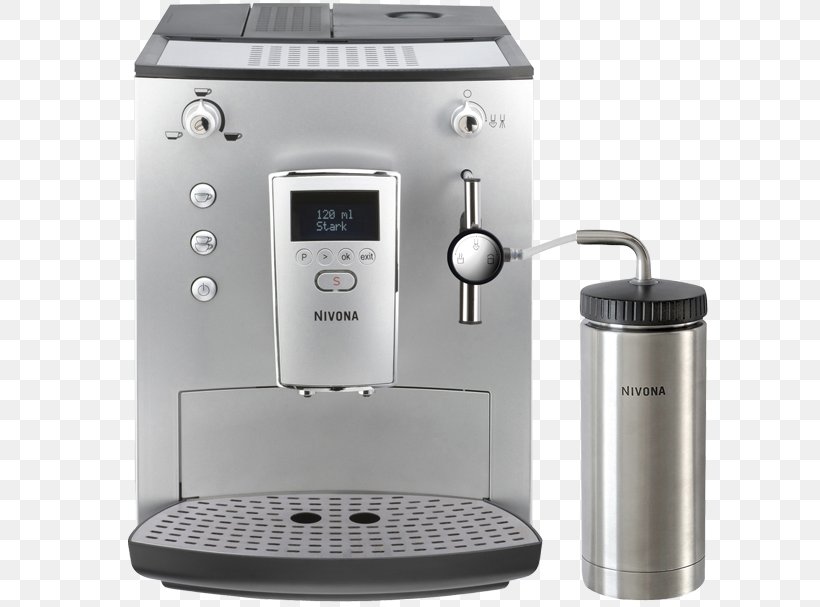 Coffeemaker Milk Espresso Machines NIVONA CafeRomatica 626, PNG, 700x607px, Coffee, Coffeemaker, Drip Coffee Maker, Espresso Machine, Espresso Machines Download Free