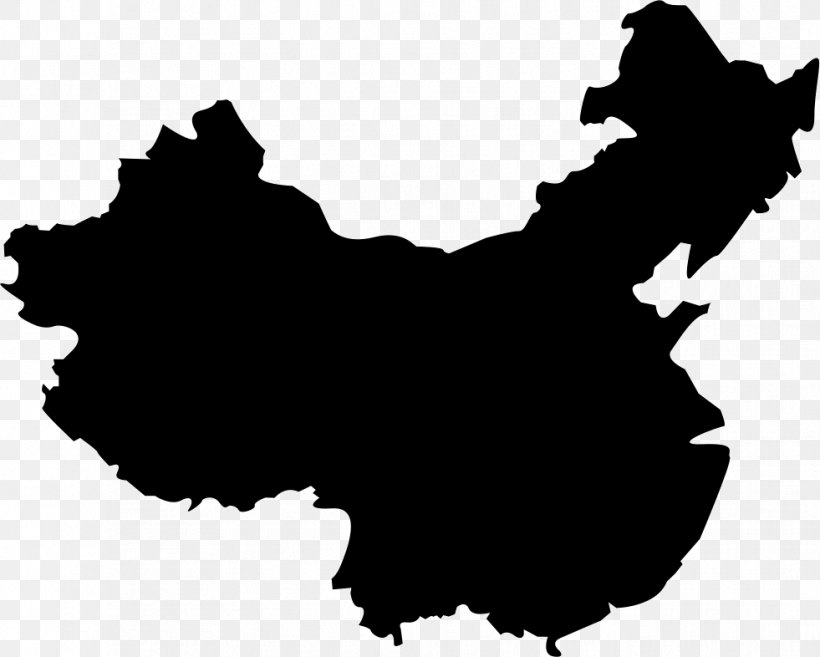 Flag Of China Map, PNG, 981x786px, China, Black, Black And White, Blank Map, Flag Download Free