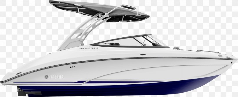 Motor Boats Yamaha Motor Company Car Watercraft, PNG, 2000x822px, Motor Boats, Bimini Top, Boat, Boating, Car Download Free