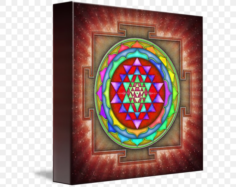 Sri Yantra Mandala Chakra, PNG, 606x650px, Yantra, Art, Canvas, Canvas Print, Celebrity Download Free