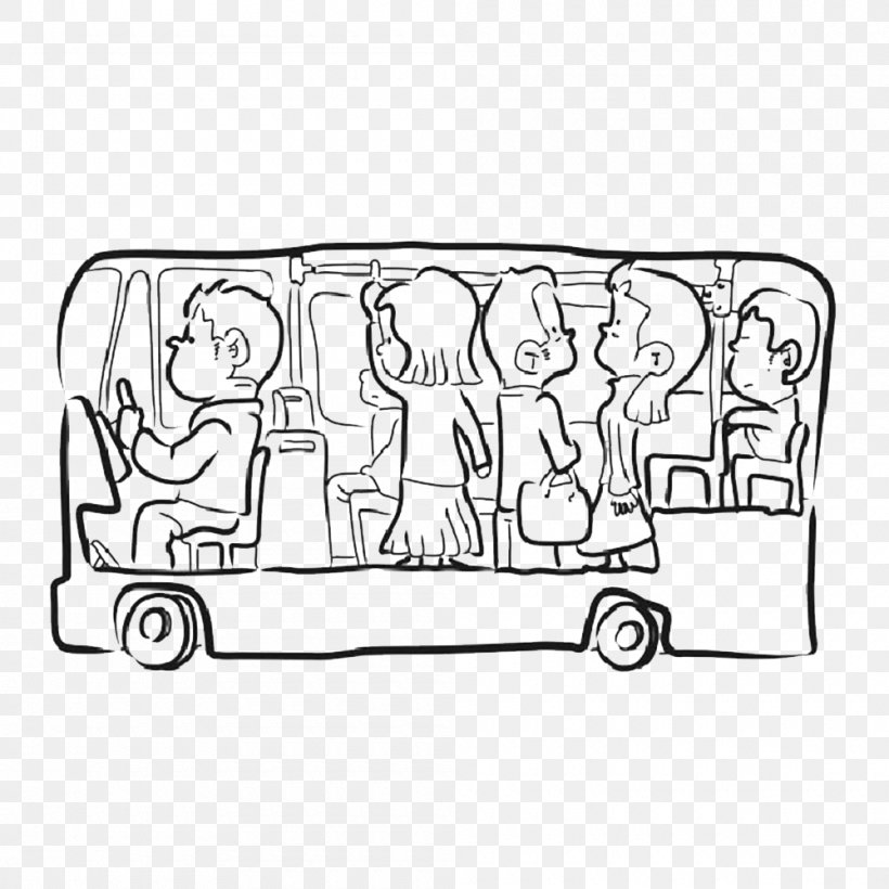 Bus Adobe Illustrator, PNG, 1000x1000px, Bus, Area, Art, Artworks, Black Download Free