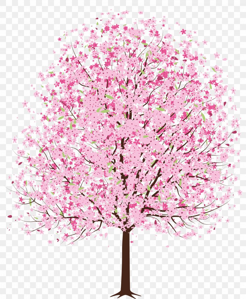 Cherry Blossom Tree Clip Art, PNG, 7741x9408px, Blossom, Branch, Cherry Blossom, Color, Document Download Free