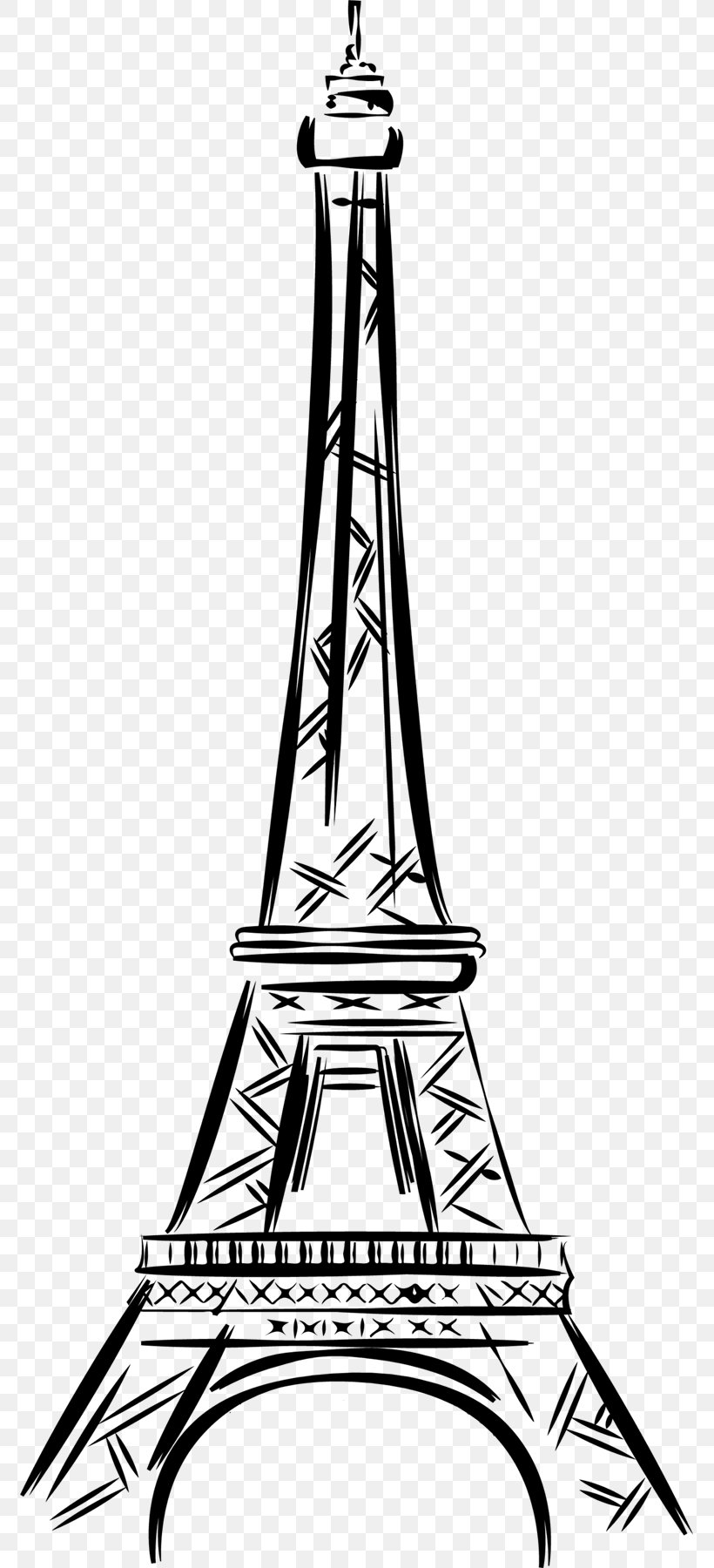 Egypt Eiffel Tower Cafe Paris Terralta, PNG, 773x1800px, Egypt, Black And White, Drawing, Eiffel Tower, Line Art Download Free