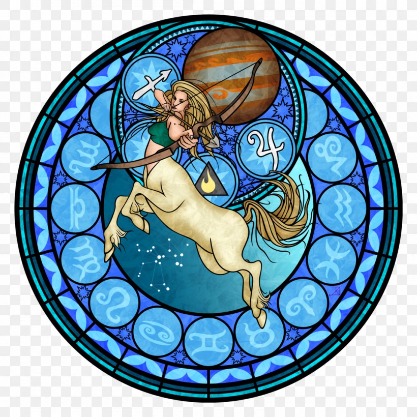 Sagittarius Zodiac Astrological Sign Astrology Stained Glass, PNG, 1100x1100px, Sagittarius, Aquarius, Aries, Astrological Sign, Astrology Download Free