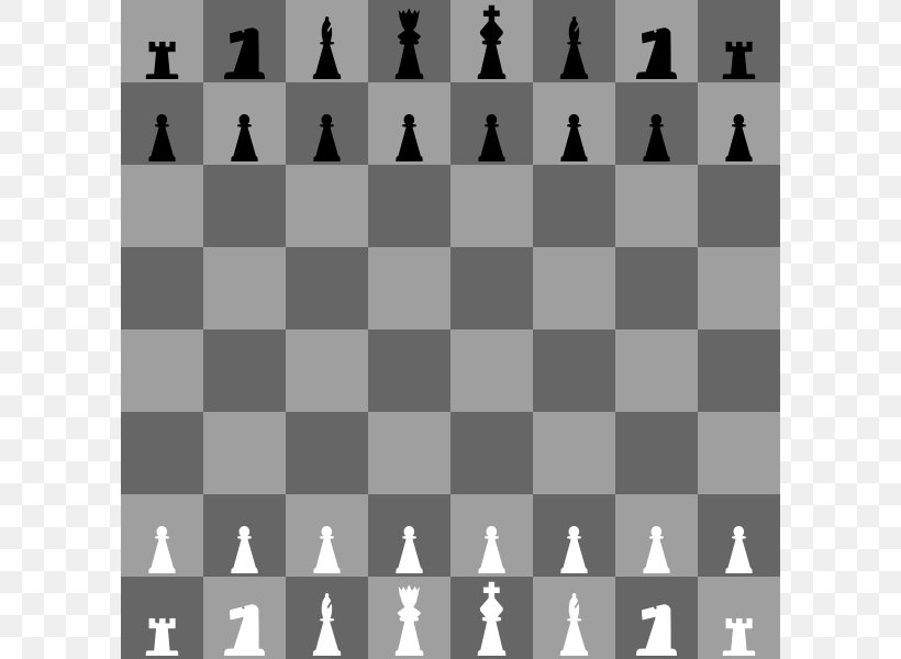 Chessboard Chess Piece Clip Art, PNG, 600x600px, Chess, Black And White, Board Game, Chess Piece, Chess Set Download Free