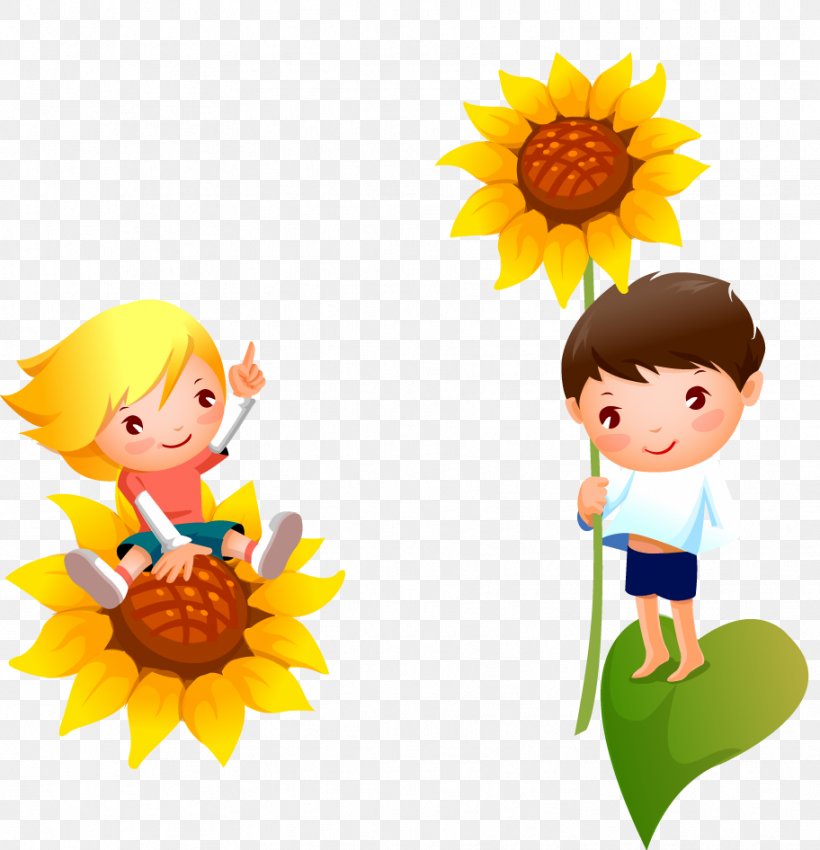 Common Sunflower Vase With Twelve Sunflowers Image The Painter Of Sunflowers, PNG, 912x946px, Common Sunflower, Animation, Cartoon, Child, Daisy Family Download Free