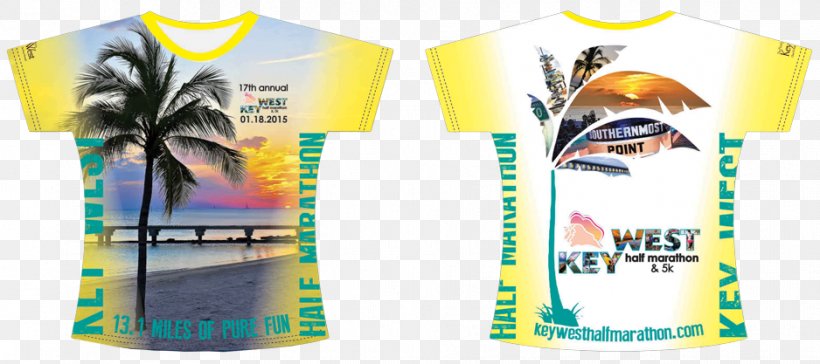 T-shirt Key West Half Marathon Southernmost Half Marathon Jammin T Shirt, PNG, 938x417px, Tshirt, Brand, Florida, Key West, Marathon Download Free