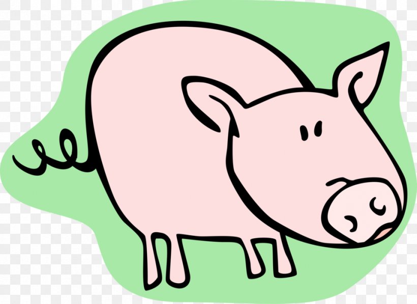 Clip Art Domestic Pig Vector Graphics Illustration Livestock, PNG, 959x700px, Domestic Pig, Animal Figure, Art, Boar, Cartoon Download Free