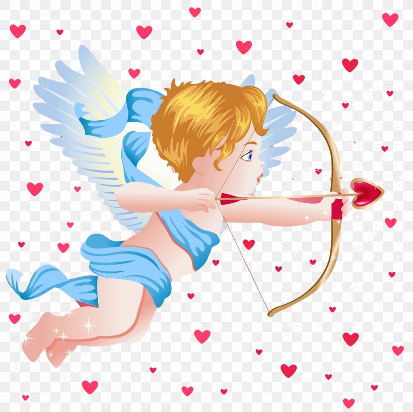 Cupid Angel Clip Art, PNG, 1600x1600px, Watercolor, Cartoon, Flower, Frame, Heart Download Free