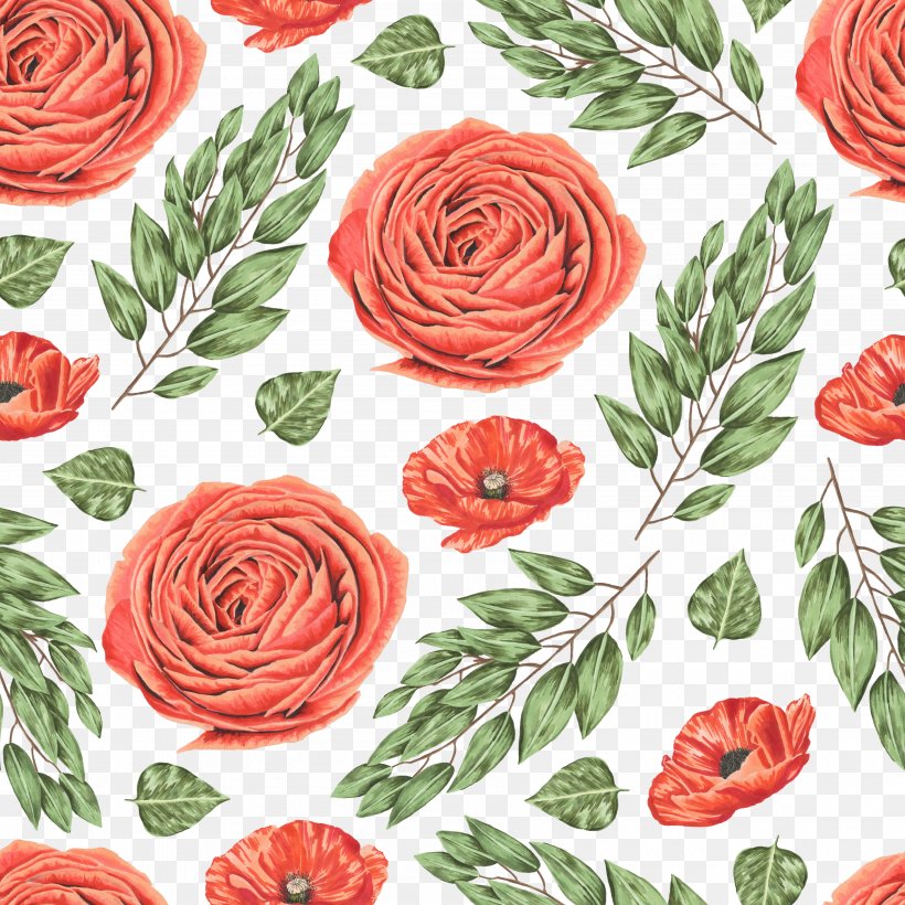 Euclidean Vector Download Red, PNG, 3600x3600px, Red, Creative Arts, Cut Flowers, Floral Design, Floristry Download Free