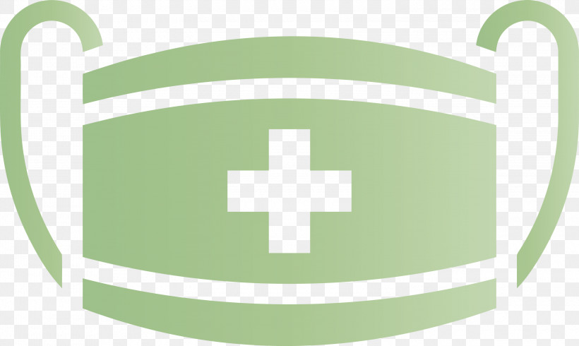 Medical Mask, PNG, 3000x1795px, Medical Mask, Cross, Green, Logo, Symbol Download Free