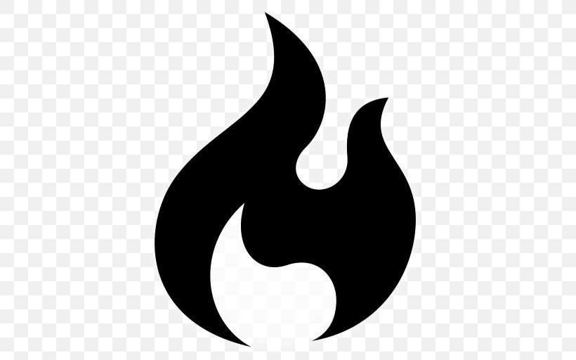 Clip Art Flame, PNG, 512x512px, Flame, Black, Black And White, Combustion, Crescent Download Free