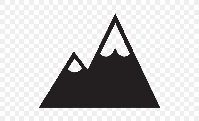 Logo Mountain Silhouette Clip Art, PNG, 500x500px, Logo, Black, Black And White, Brand, Line Art Download Free