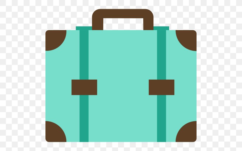Baggage Suitcase Travel, PNG, 512x512px, Baggage, Aqua, Briefcase, Green, Suitcase Download Free