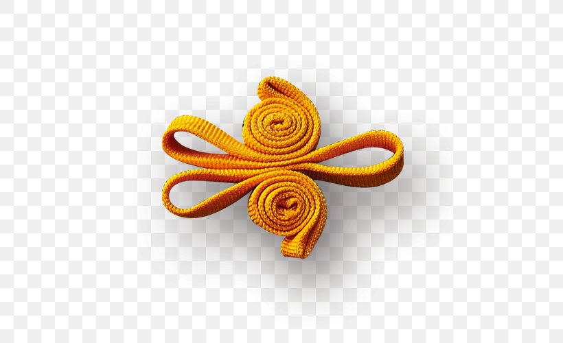 Orange Shoelace Knot Rope, PNG, 500x500px, Orange, Chinesischer Knoten, Knot, Necktie, Ribbon Download Free